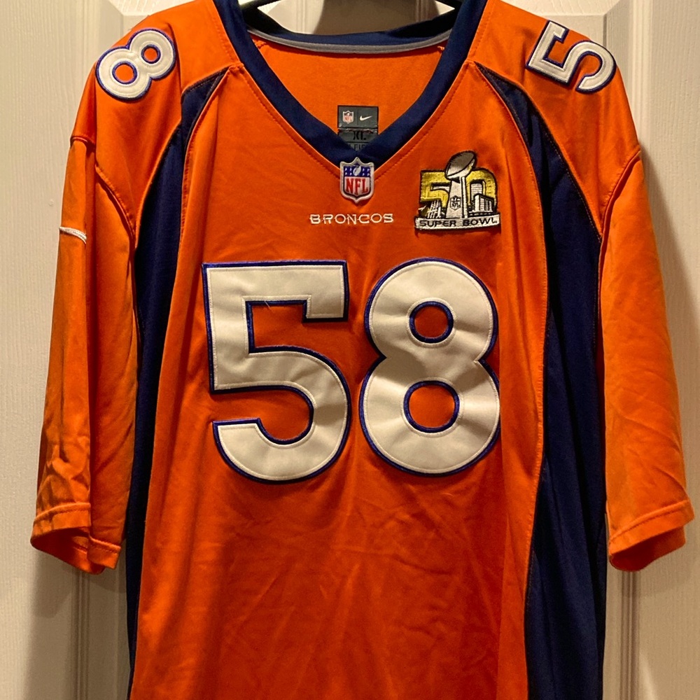 Von Miller Super Bowl 50 Broncos Jersey XL